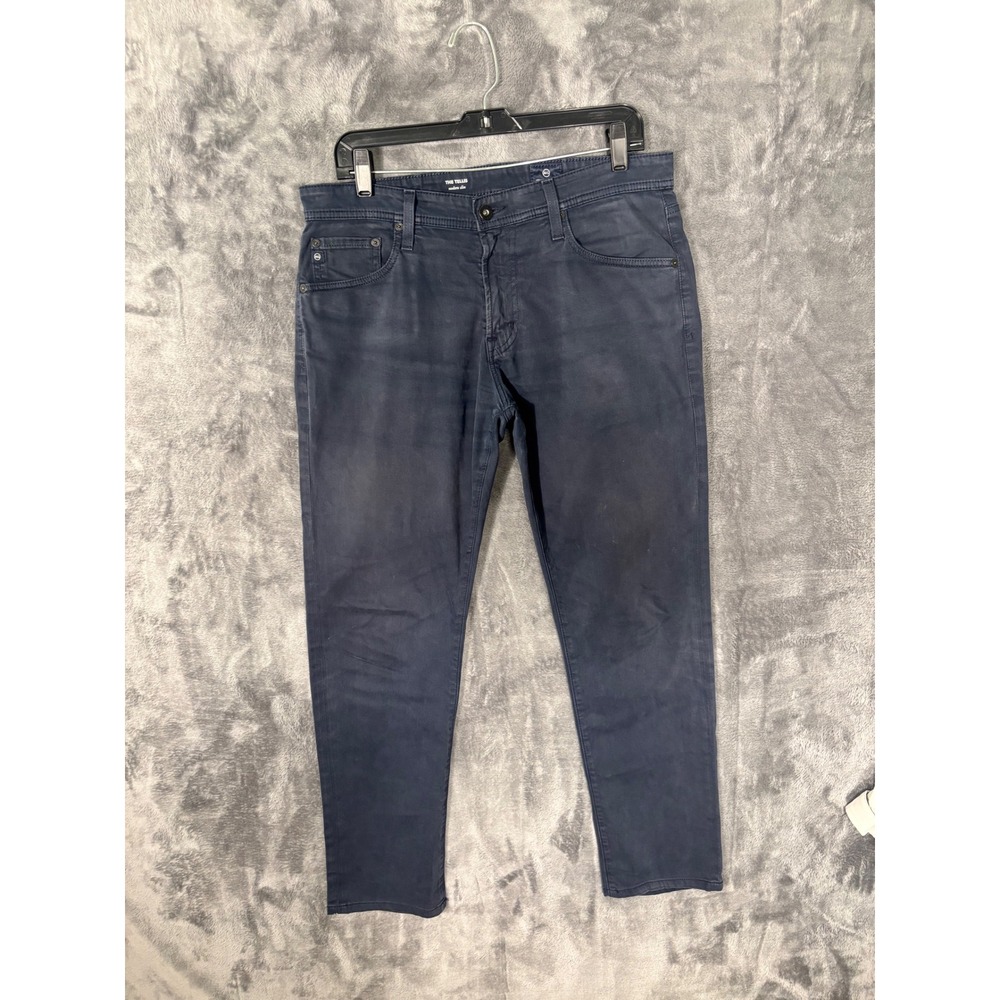AG Adriano Goldschmied The Tellis Modern Slim Fit Pants Navy Blue 34